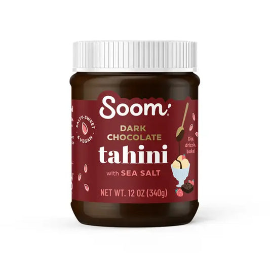 Soom Dark Chocolate Sea Salt Tahini, 12 oz