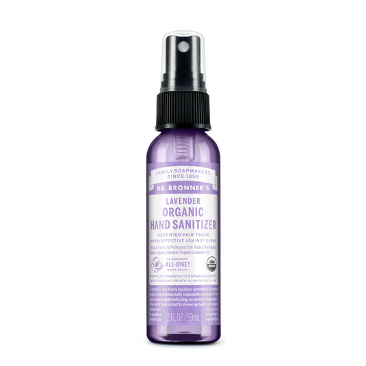 Dr. Bronner's Organic Lavender Hand Sanitizer Spray, 2 oz