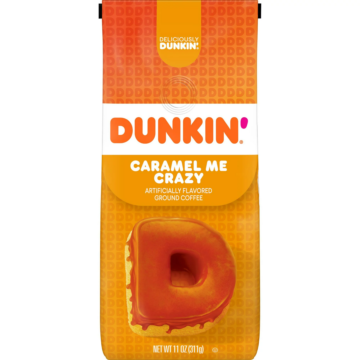 Dunkin Caramel Me Crazy Ground Coffee, 11 oz