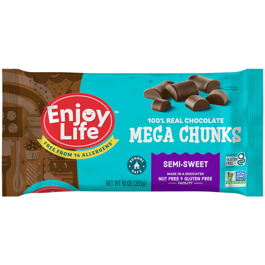 Enjoy Life SEMI-SWEET CHOCOLATE Mega Chunks 10oz