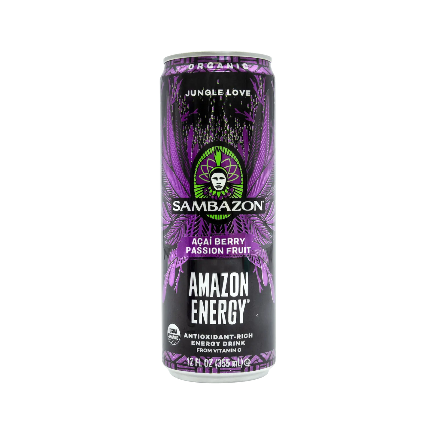 Sambazon Amazon Energy Drink Açaí Passion Fruit 12 oz