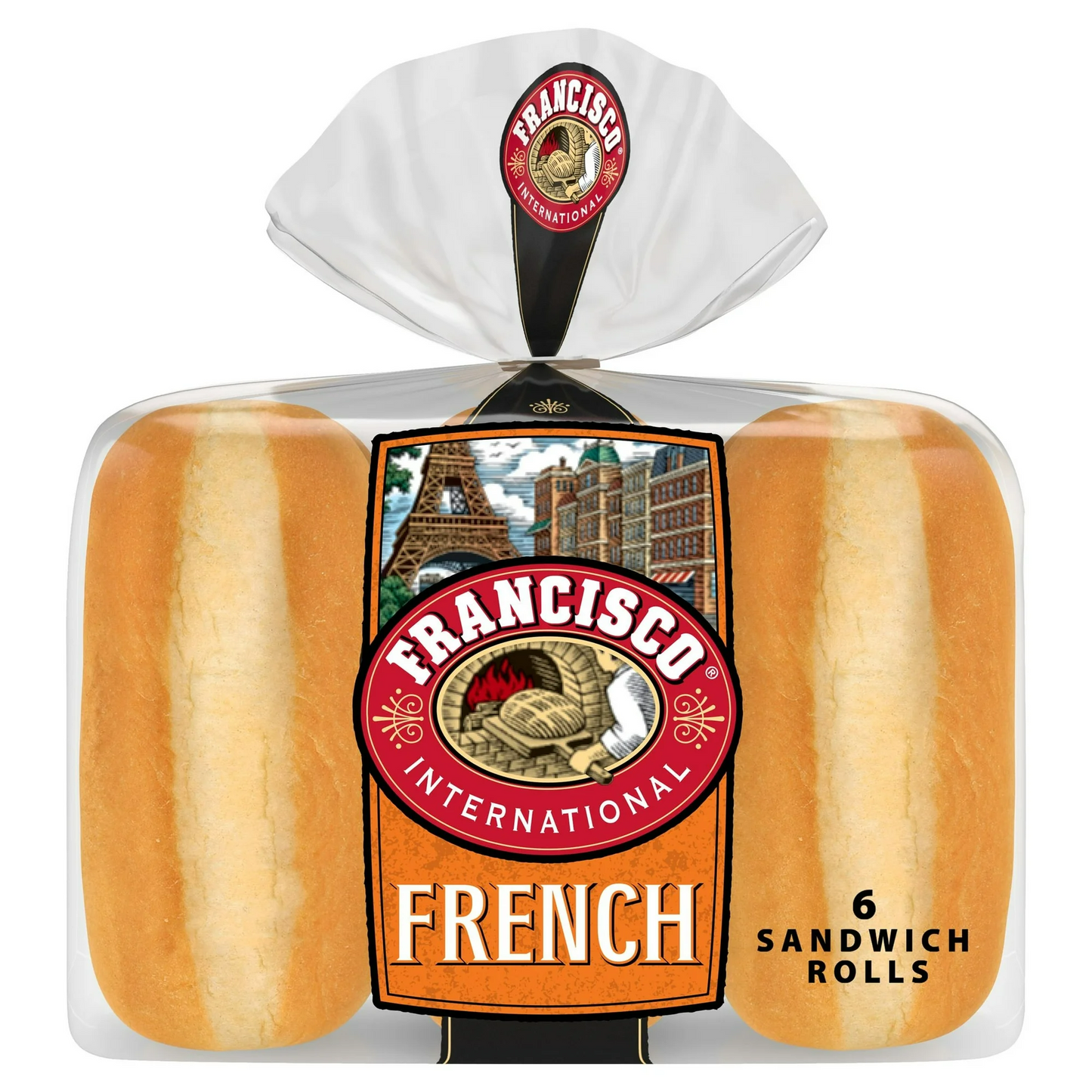 Francisco International French Sandwich Rolls, 6 count, 18.5 oz