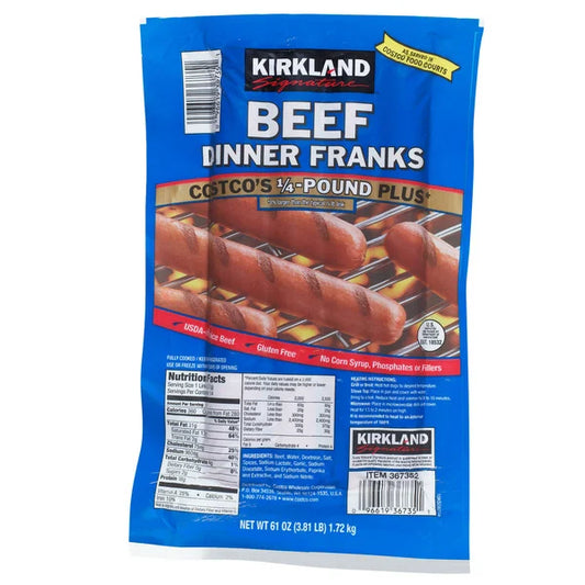 Kirkland Signature Beef Dinner Frank, 61 oz