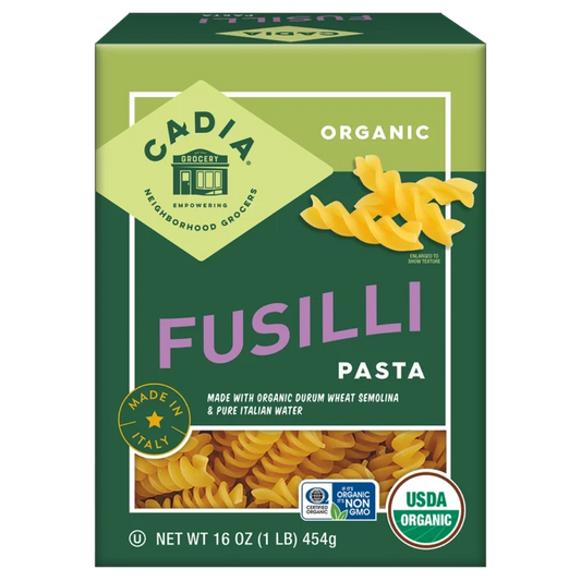 Cadia Organic Fusilli Pasta, 16 oz