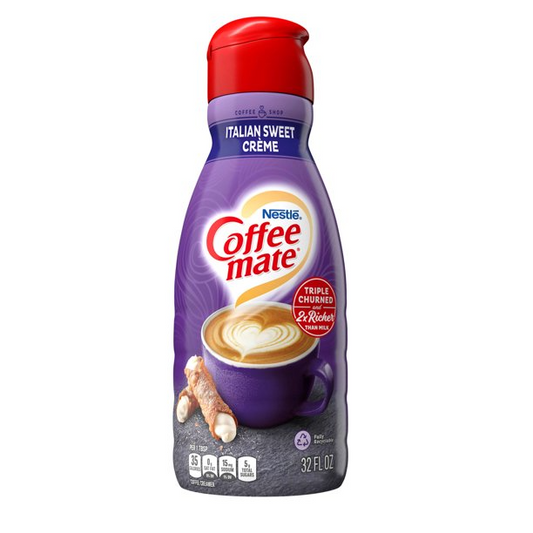 Nestle Coffeemate Italian Sweet Creme Creamer, 32 oz