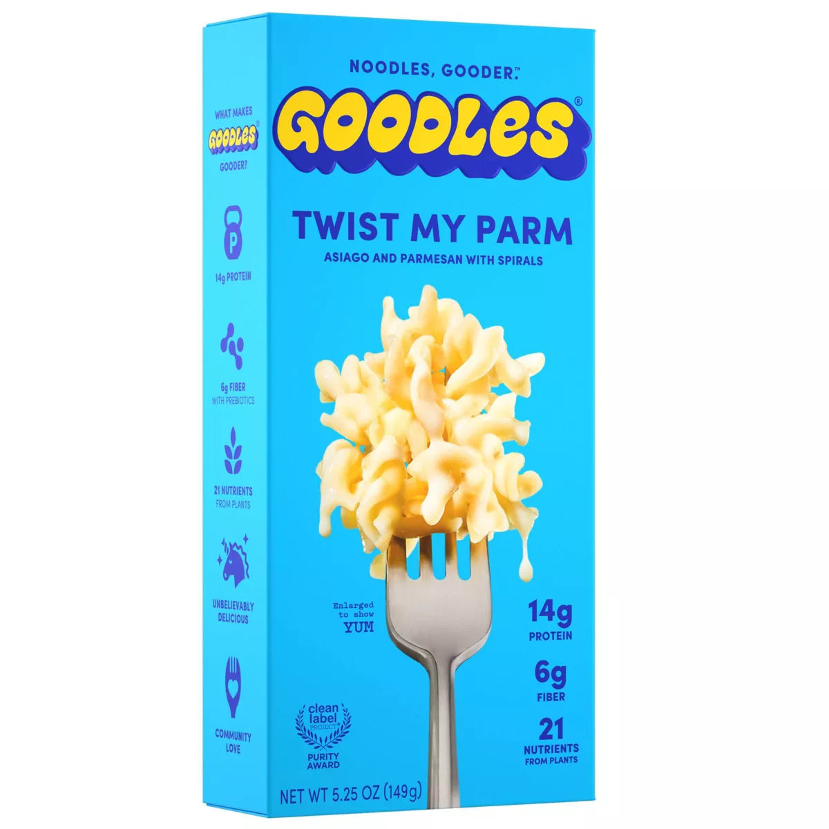 Goodles Twist My Parm Asiago and Parmesan Protein Mac & Cheese, 5.25 oz