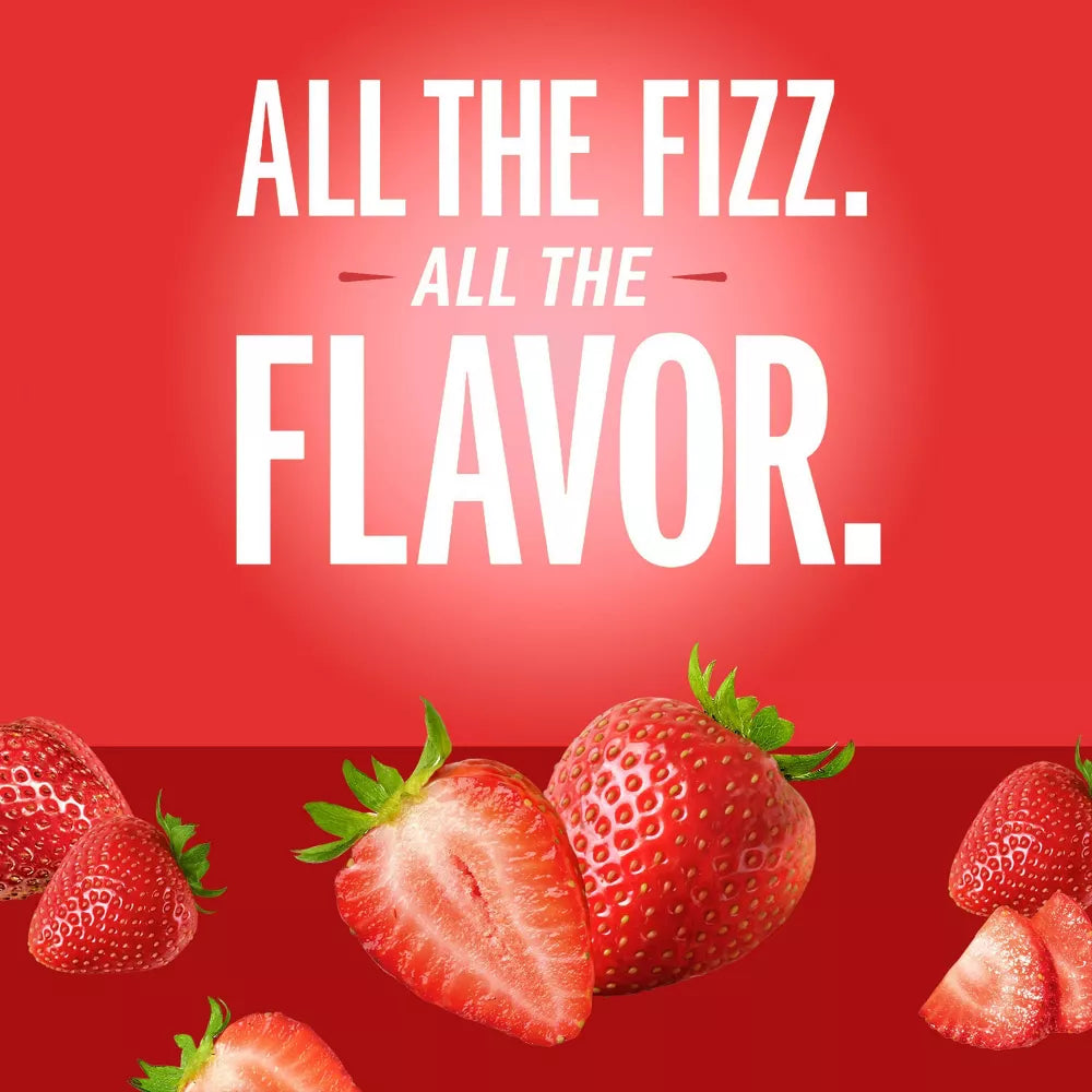 IZZE Sparkling Juice Beverage Sparkling Strawberry, 6 Count