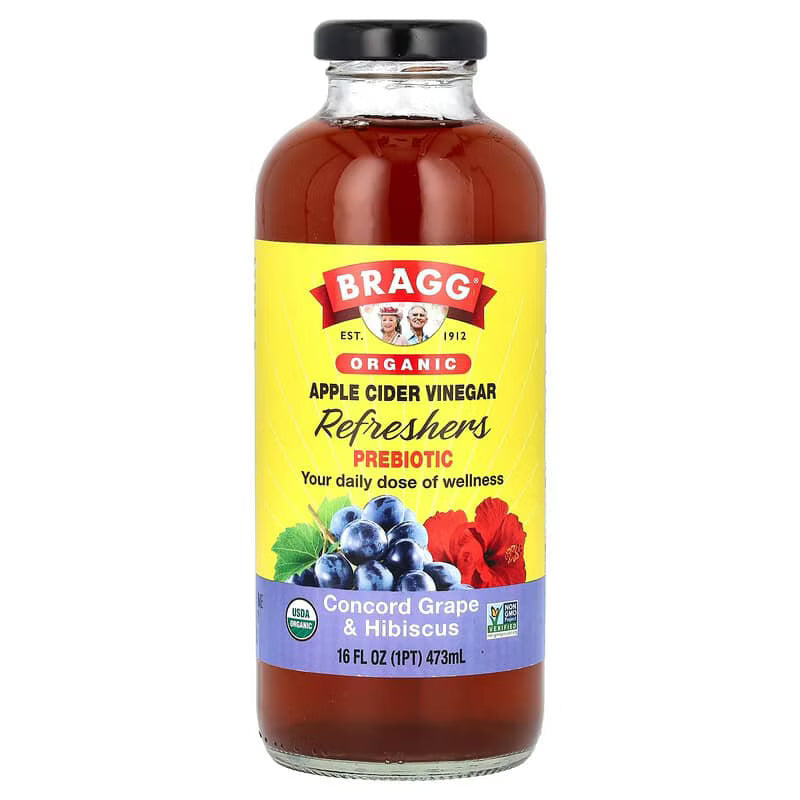 Bragg Organic Grape Apple Cider Vinegar Refresher, 16 oz
