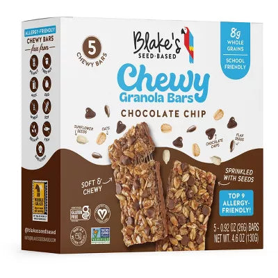 Blake's Seed Based Chocolate Chip Chewy Bar, 4.6 oz