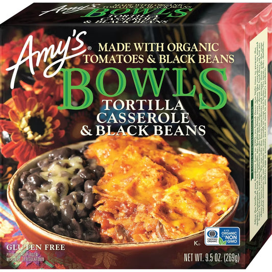 Amy's Tortilla Casserole & Black Beans Bowl, 9.5 oz