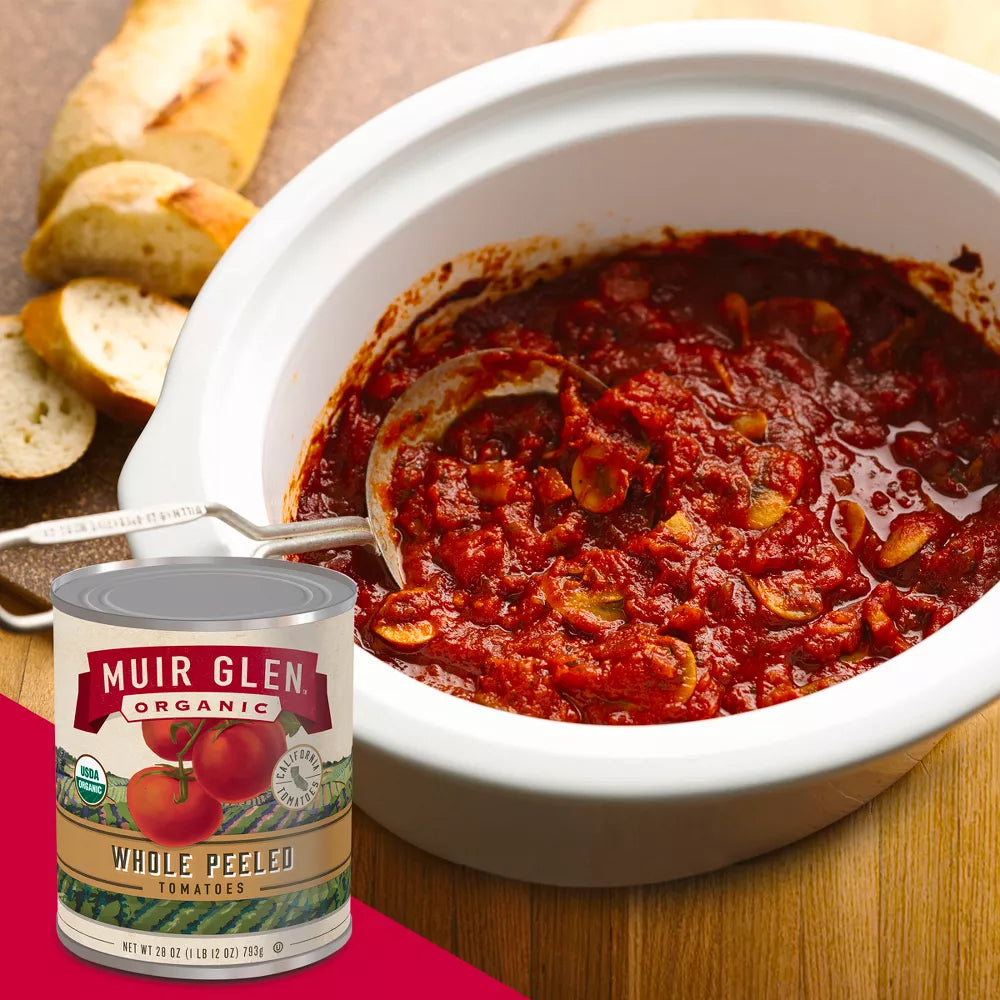 Muir Glen Whole Peeled Tomatoes, 28 oz