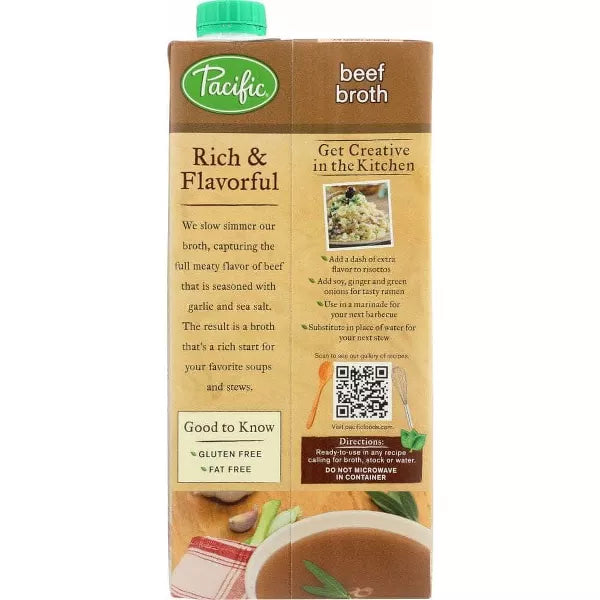 Pacific Foods Beef Broth, 32 oz