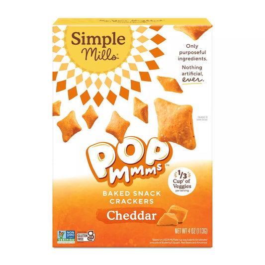 Simple Mills Cheddar Pop Mmms, 4 oz