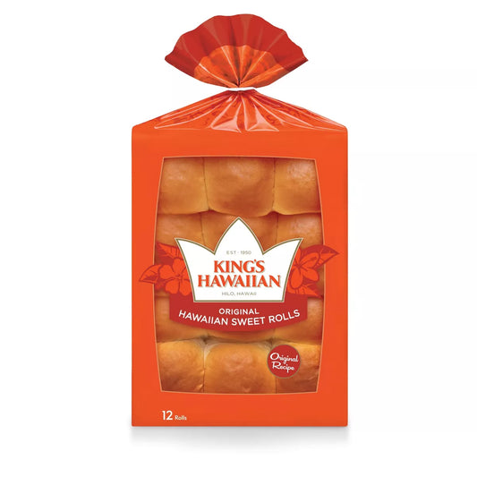 King's Hawaiian Original Hawaiian Sweet Rolls, 12 Count