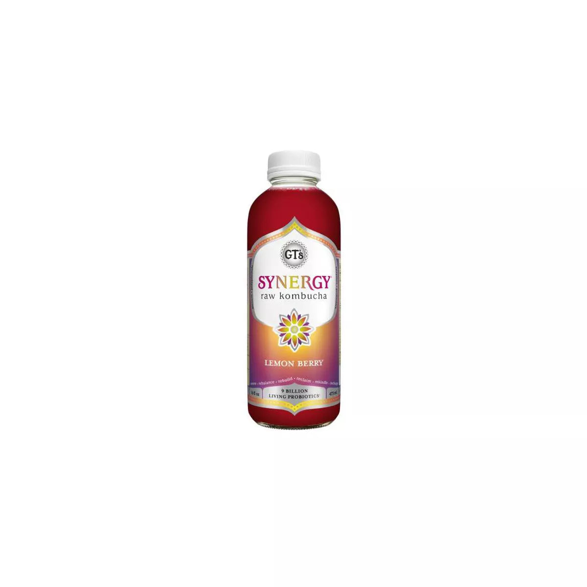 GT's Synergy Lemon Berry Organic Raw Kombucha, 16 oz