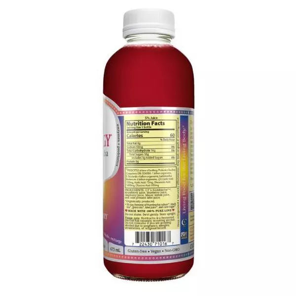 GT's Synergy Lemon Berry Organic Raw Kombucha, 16 oz