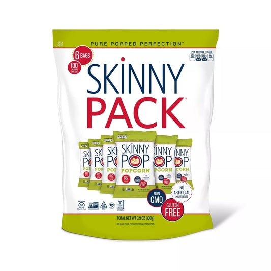 SkinnyPop Original Popcorn Skinny Pack, 6 Count