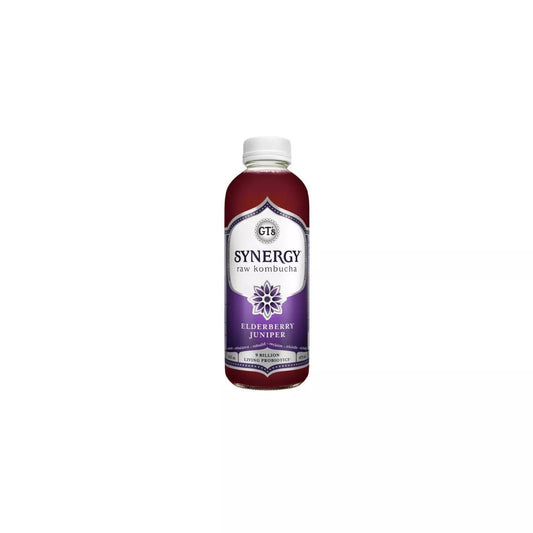 GT's Enlightened Synergy Elderberry Juniper Organic Raw Kombucha, 16 oz