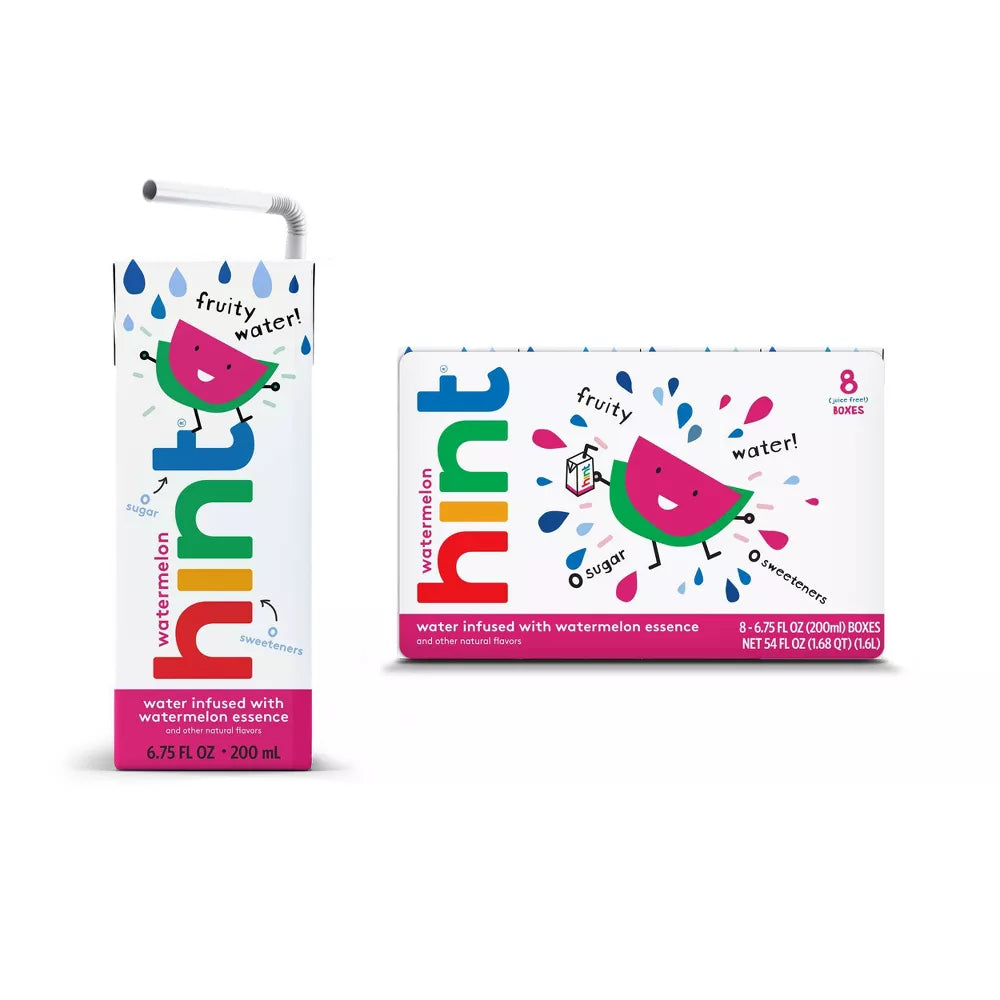 Hint Kids' Watermelon Flavored Water 8 ct, 6.75 oz