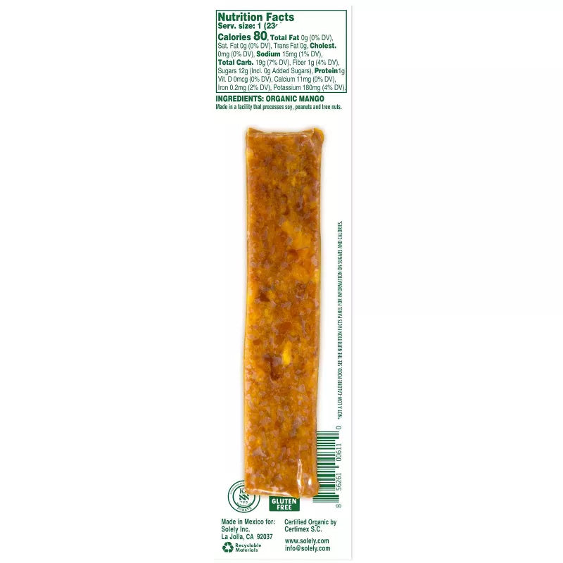 Solely Organic Mango Fruit Jerky, 0.8 oz