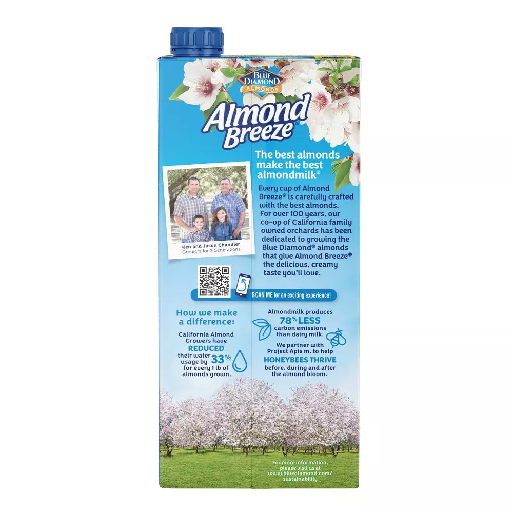 Blue Diamond Almond Breeze Vanilla Almond Milk, 32 fl oz