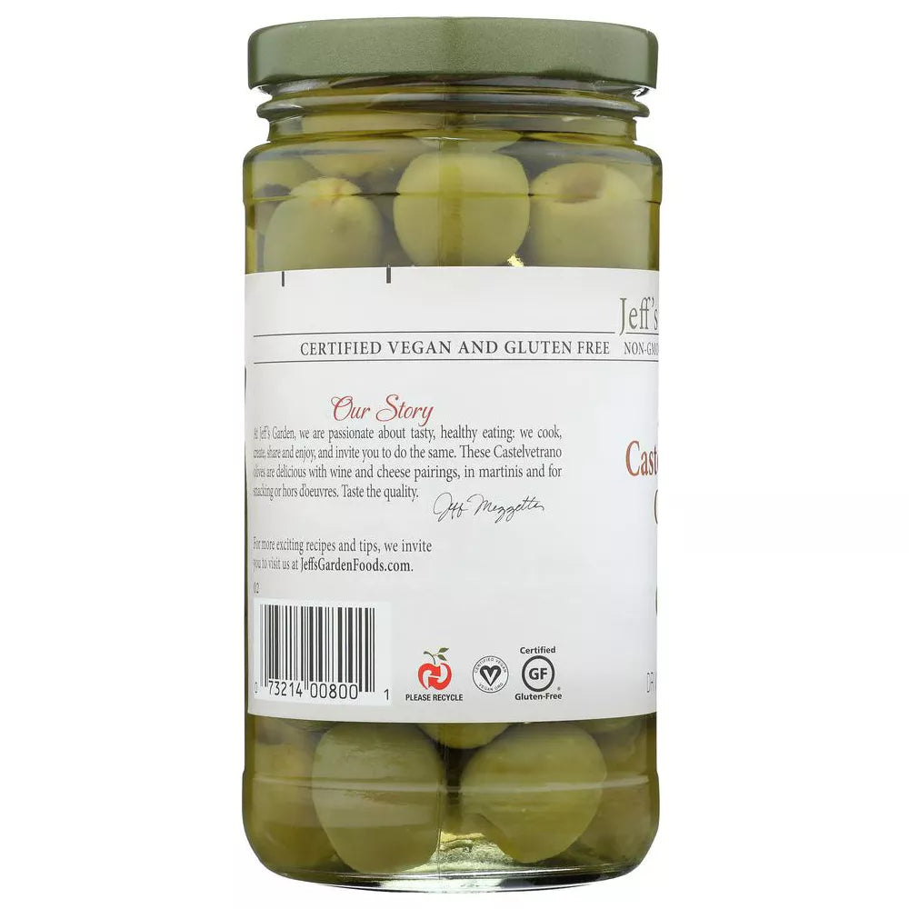 Jeff's Garden Pitted Castelvetrano Olives, 5.5 oz