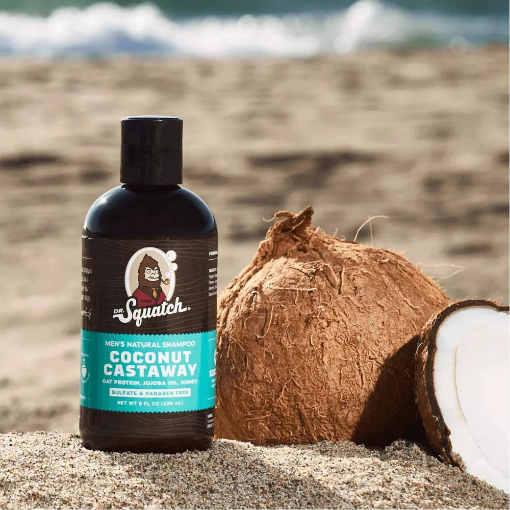 Dr. Squatch Shampoo - Coconut Castaway, 8oz