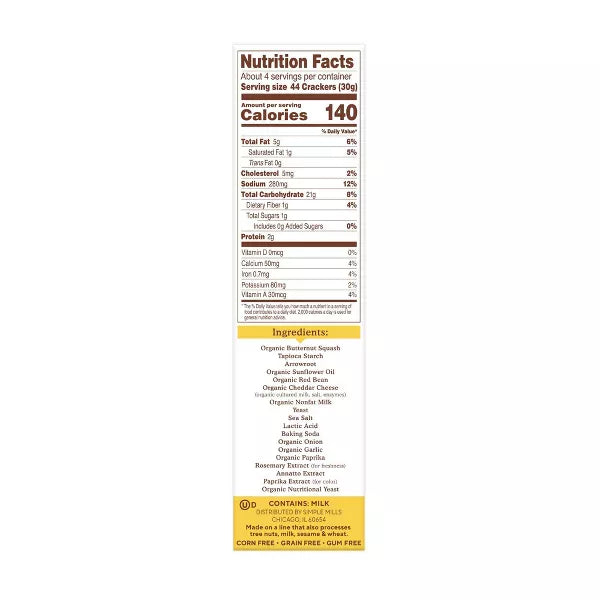 Simple Mills Cheddar Pop Mmms, 4 oz