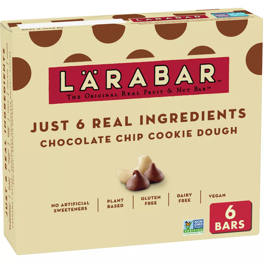 Larabar Chocolate Chip Cookie Dough Bar, 6 Count