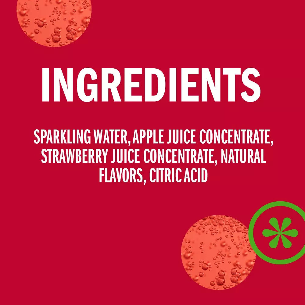 IZZE Sparkling Juice Beverage Sparkling Strawberry, 6 Count