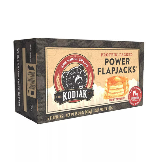 Kodiak Protein-Packed Power Flapjacks Buttermilk Frozen Pancakes, 12 Count