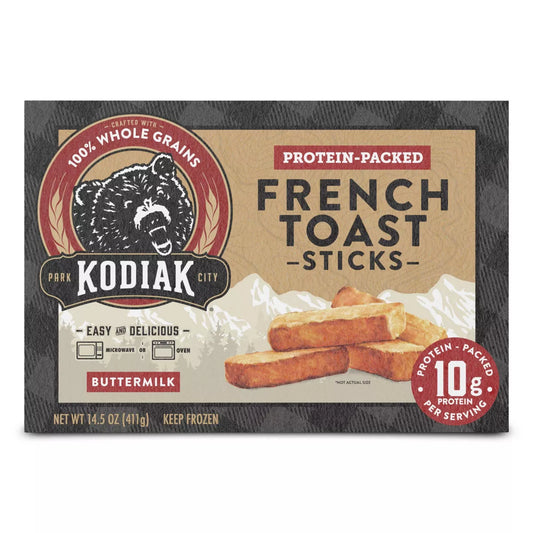 Kodiak Protein-Packed Frozen Buttermilk French Toast Sticks, 14.5 oz