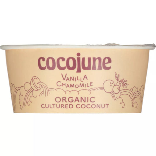 Cocojune Organic Cultured Coconut Yogurt Vanilla Chamomile, 4 oz