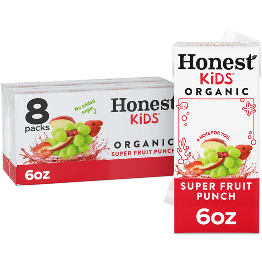 Honest Kids Organic Super Fruit Punch Fruit Juice 8 ct, 6.75 oz