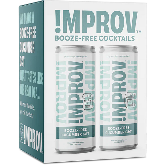 !MPROV Booze-Free Cucumber G&T, 4 pack