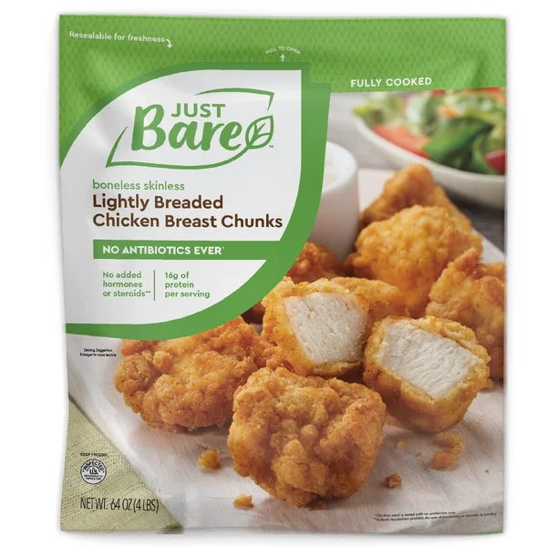 Just Bare Chicken Breast Chunks, 64 oz