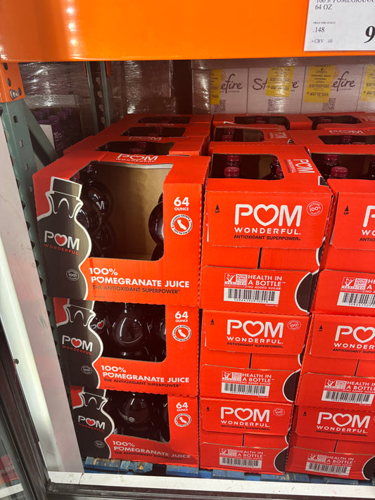 Pom Wonderful 100% Pomegranate Juice, 64 oz