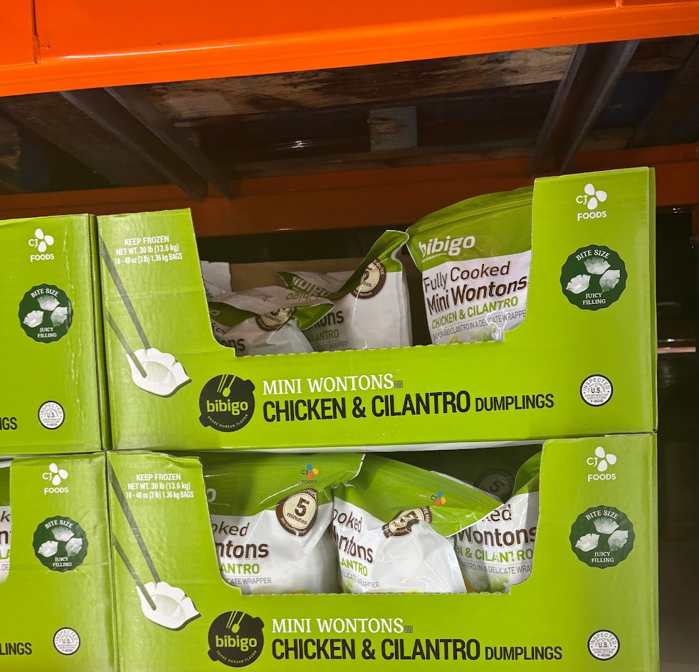 Bibigo Chicken & Cilantro Fully Cooked Mini Wontons, 48 oz