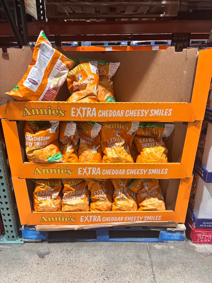 Annie's Organic Extra Cheddar Cheesy Smiles, 12.5 oz