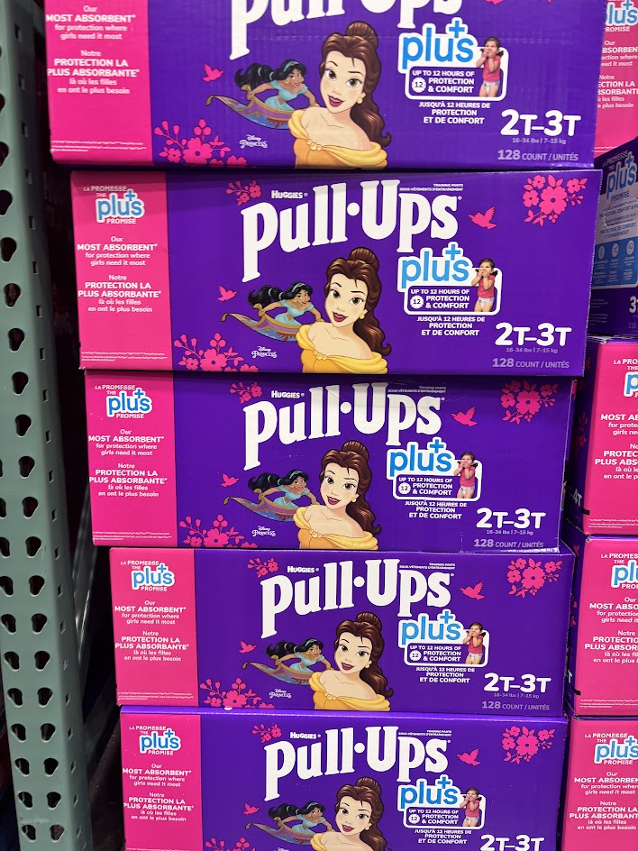 Huggies Pull-Ups 2T-3T Girls, 128 Count