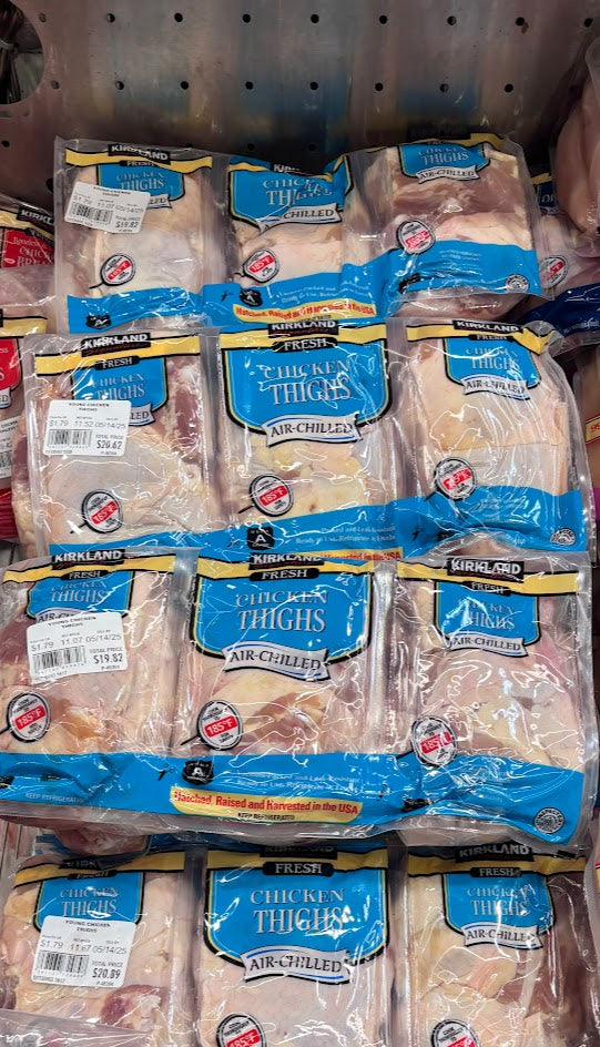 Kirkland Signature Fresh Chicken Thighs ($1.49/lb)