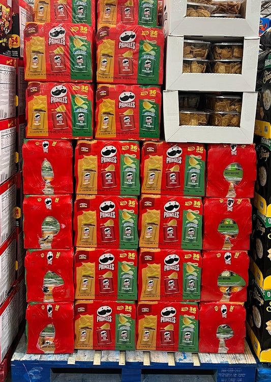 Pringles Grab & Go Potato Crisps Variety Pack, 36 ct