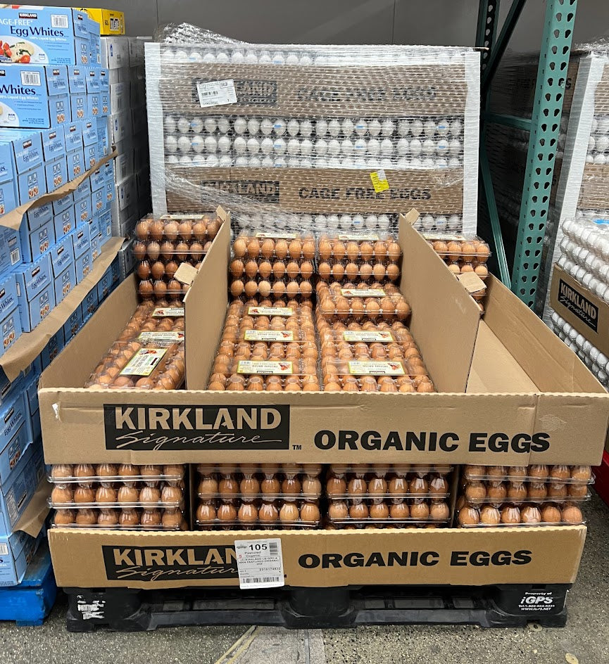 Kirkland Signature Organic Cage Free Large Brown Eggs, 2 Dozen