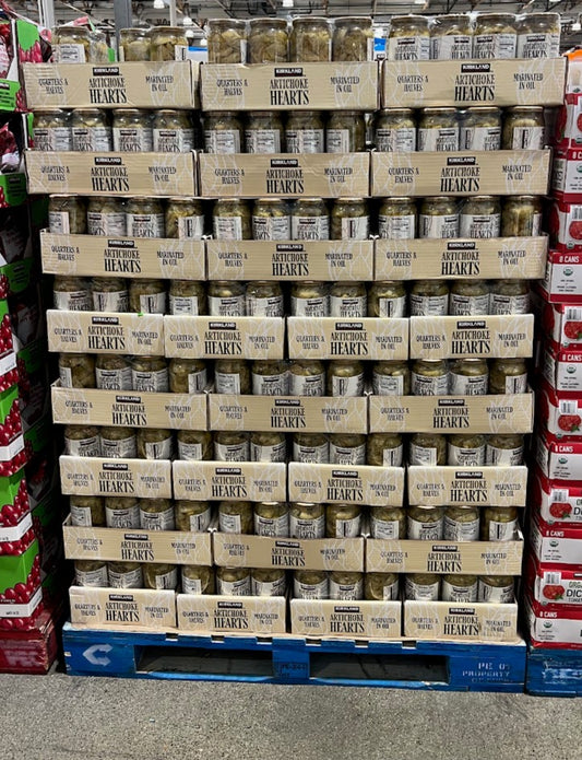 Kirkland Signature Marinated Artichokes In Oil 2 ct, 33 oz