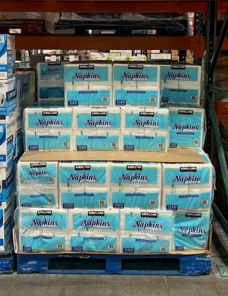 Kirkland Signature Napkins, 1-Ply 4 ct, 280 Napkins
