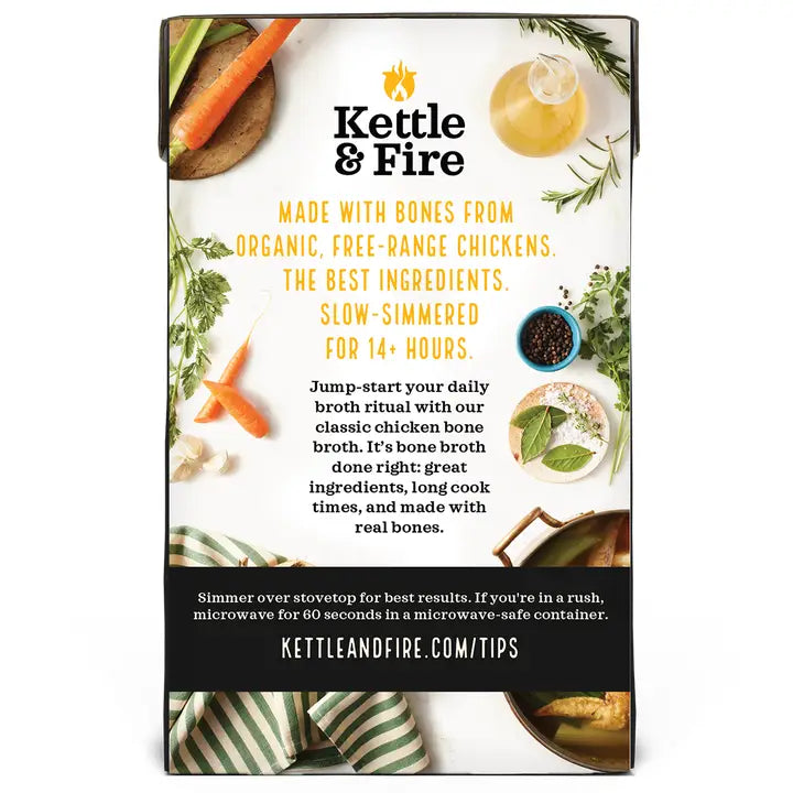 Kettle & Fire Chicken Bone Broth 16.9oz