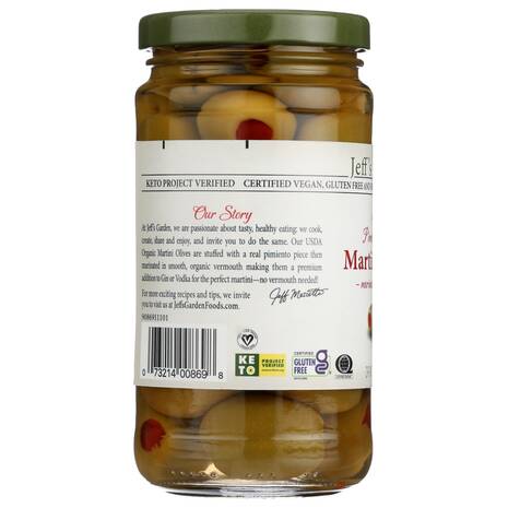 Jeff’s Garden Stuffed Pimiento Martini Olives, 6.7 oz