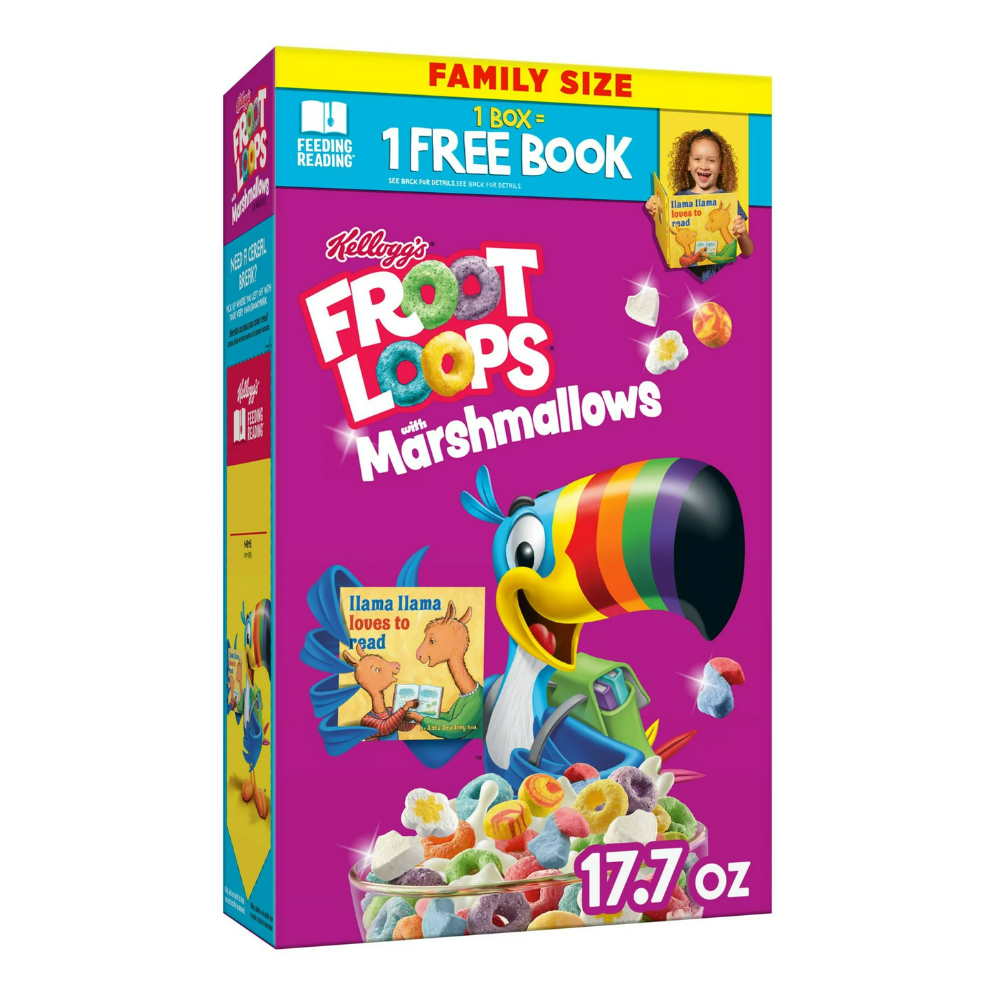 Kellogg's Froot Loops Cereal with Marshmallows Family Size, 17.7 oz