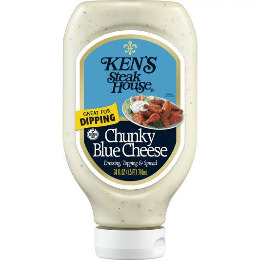 Ken's Steak House Chunky Blue Cheese Salad Dressing, 24 fl oz