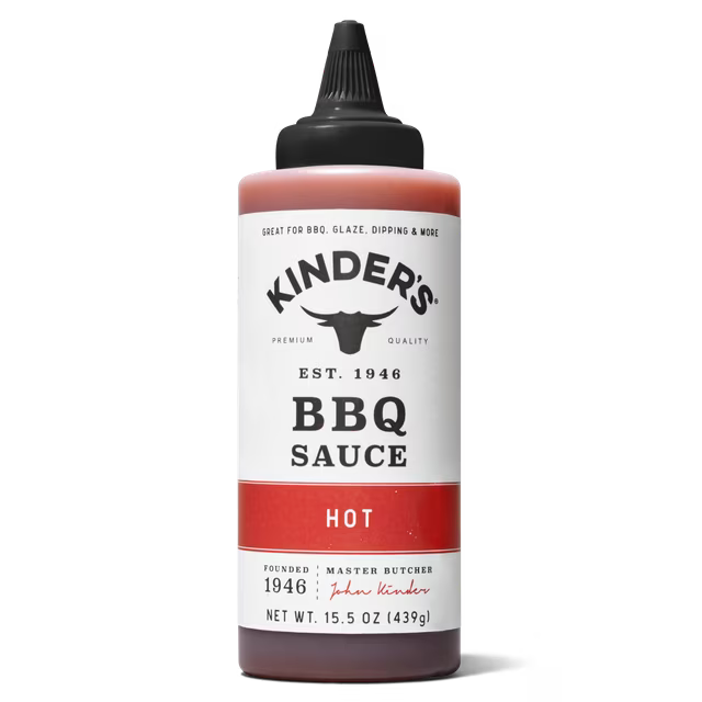 Kinder's Hot BBQ Sauce, 15.5 oz